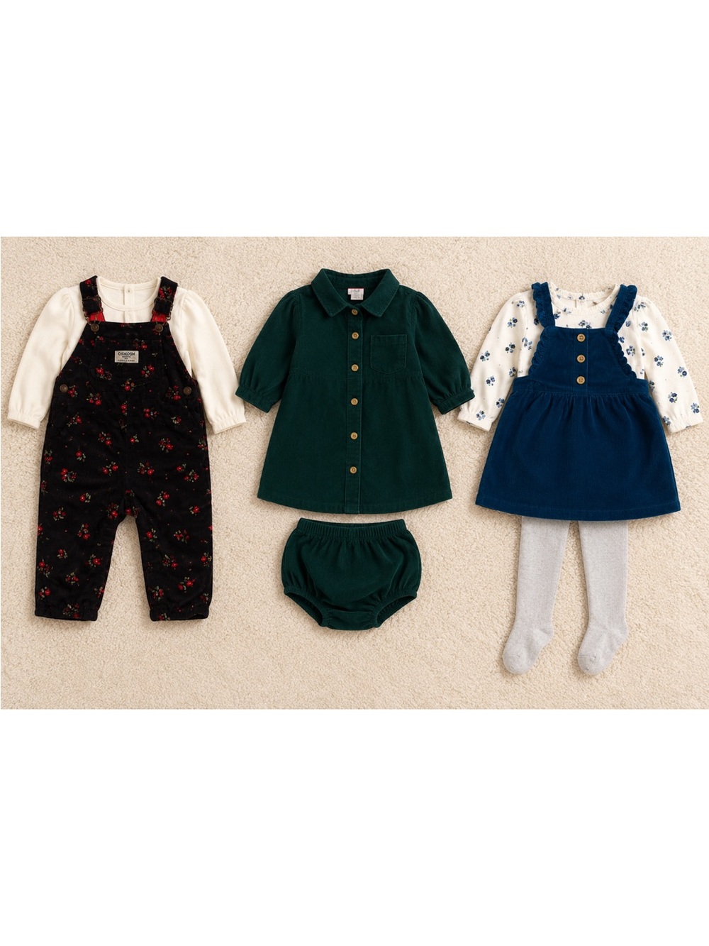 Baby Girl Clothes Bundle Corduroys Bundle Size 9-12 months